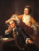 William Hogarth David Garrick and His Wife Sweden oil painting reproduction